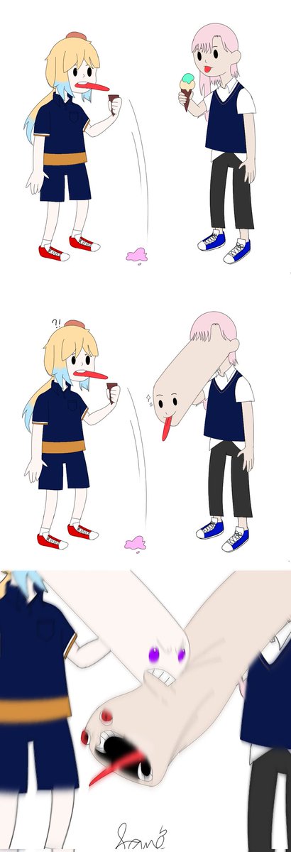 Charis_NVH's tweet photo. [Iris:Dont eat my ICE CRAME!!!!!
ขอบคุณที่ให้แกงนะคะ555555555] https://t.co/5Bslkpqsva