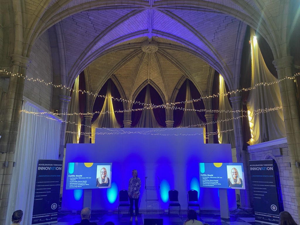 STRIDE_UoP's tweet photo. We hear from @CaitlinKrum about the importance of inclusivity in the innovation process.
#IFB22 https://t.co/AaZ6gh8jph