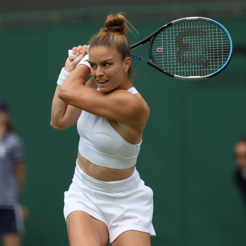 Wimbledon on X: 🇬🇷 @mariasakkari is moving on following a 6-1