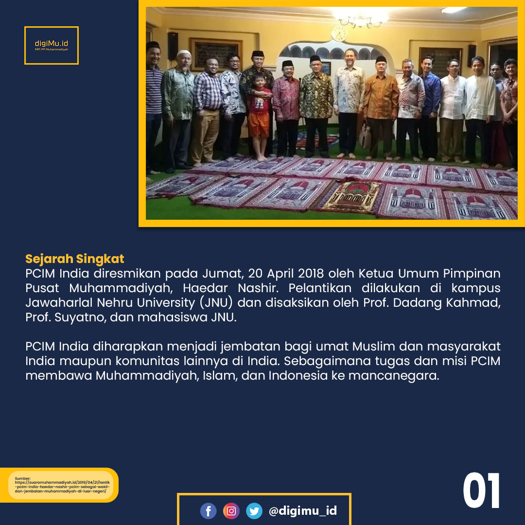 digimu_id's tweet photo. Syiar dan dakwah Muhammadiyah di Negeri Gandhi. 

#DigiMuID #Muhammadiyah #Aisyiyah #PCIM https://t.co/mKIbQTQnHo