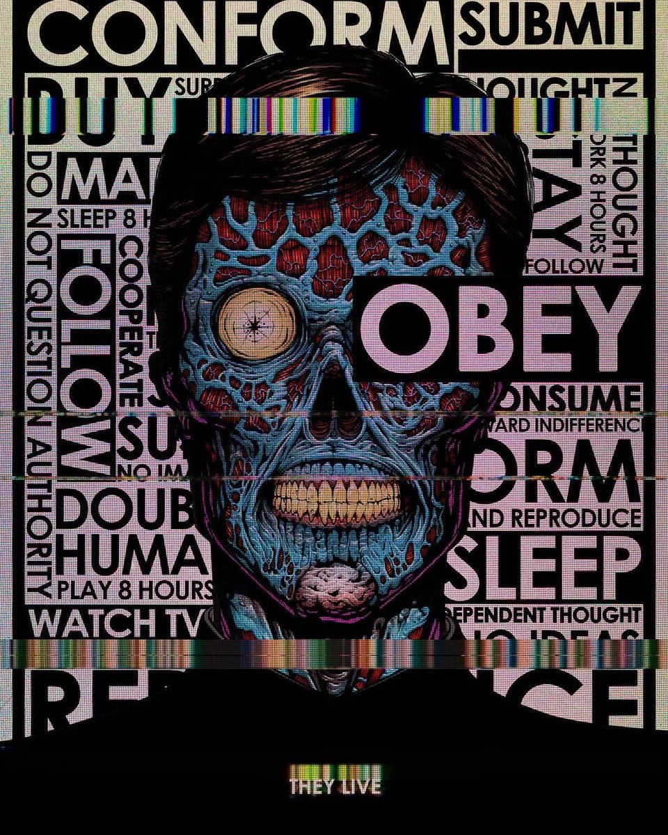 🛸💀🛸John Carpenter’s They Live by Hanzel Haro🛸💀🛸