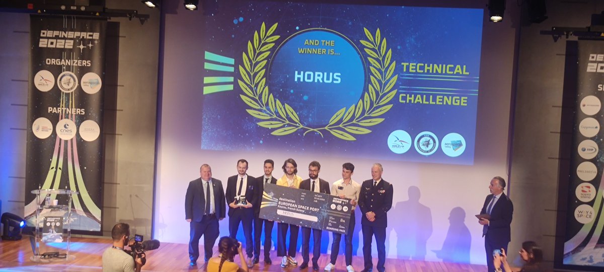 IESD_Lyon3's tweet photo. 👍 Félicitations aux équipes Horus (défi technique) et Forest (défi générique), vainqueurs du DefInSpace 2022!
👏 Encore bravo à nos #legislatores et #JAZ pour leur travail !
L'aventure continuera l'année prochaine !
#Espace #DefInSpace #DefInSpace2022 #Défense #NotreDéfense https://t.co/gpwBV2u4An