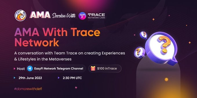 FLS_News_1's tweet photo. ๐ฟ @EasyfiNetwork AMA With @Trace_network
๐ฟ #EasyfiNetwork is a Layer 2 #DeFi Lending Protocol for Digital Assets. Focused on plugging various gaps in DeFi adoption, powered by the efficient Layer 2 Blockchains
๐June 29, 2:30pm UTC
๐งฉVenue:
https://t.co/O2FIOywE7v https://t.co/IOMsQ8m0Q3