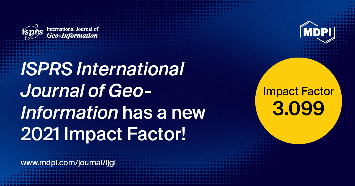 📢We are honored to announce that the ISPRS International Journal of Geo-Information has been ranked with an improved #ImpactFactor of 3.099. 

Thank you all for your contribution and continued support.

🔗mdpi.com/journal/ijgi/a…

#openaccess #mdpi #GIS