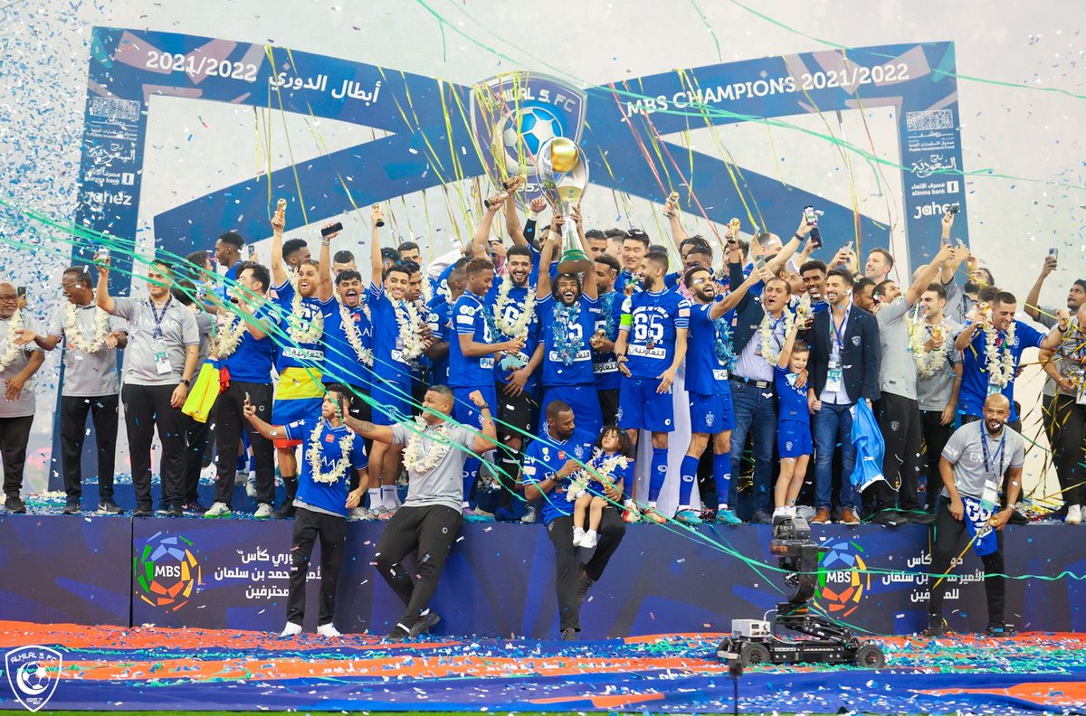 مبروك الدوري يازعماء🙏💙 ما كنا بنوصل هنا لولا الله ثم محبتكم ودعمكم الدائم لنا عشان كذا شاركونا فرحة الانتصار على الهاشتاق: #HereToWin #GalaxyS22 #TeamGalaxy @SamsungSAUDI