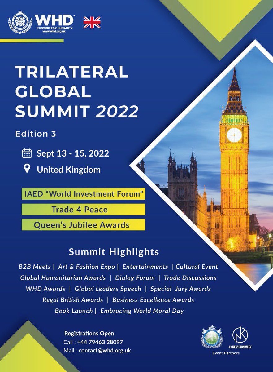 AbdulBasit4777's tweet photo. It was my pleasure to meet my good friend @MajedGaroub Director #Saudi @LawFirmMG at the Royal Society of Arts London. 

I presented my book #ReEngineeringHappiness He has graciously accepted my invitation to partner with #WHD for the upcoming #TrilateralGlobalSummit in Sep 2022. https://t.co/11yEkSYl25