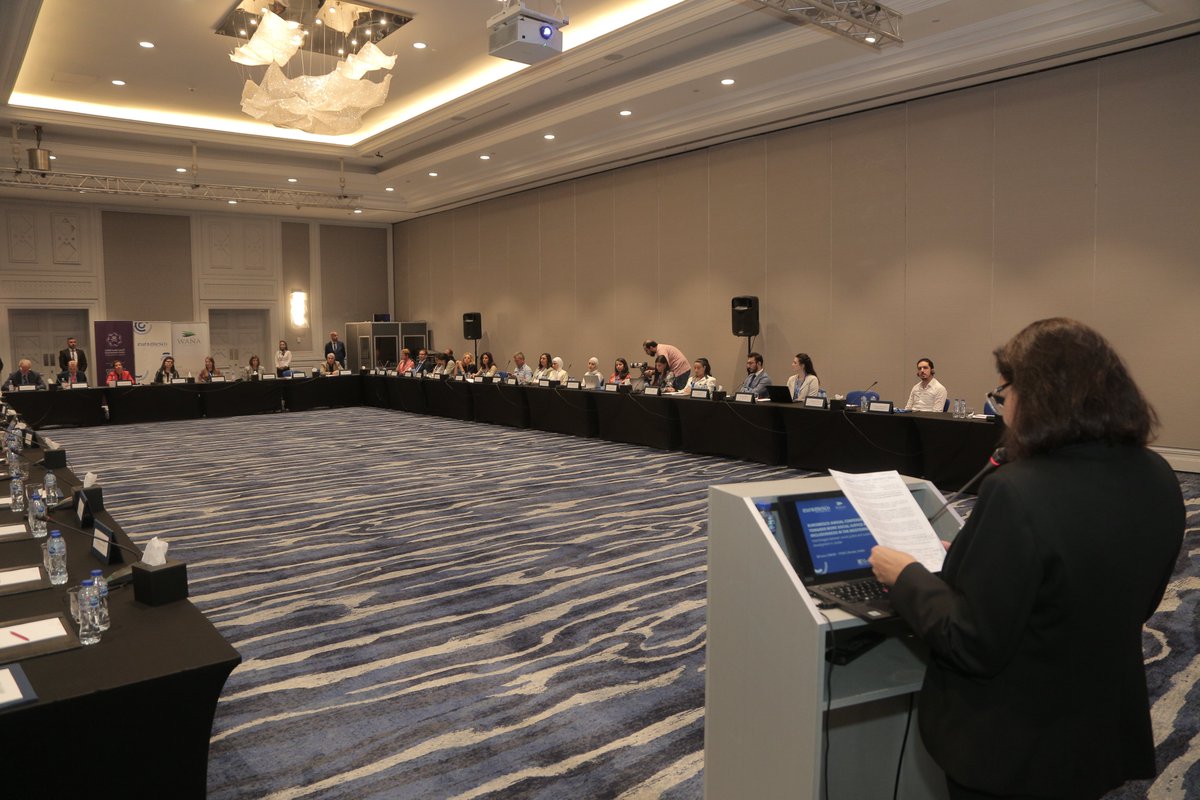 euromesco's tweet photo. 📢It's time for the working session!
Moderated by @ReemAlhaddadin (@WANAInstitute),this session will count on the paper presentation of👇
#AC22Jordan https://t.co/DMKwj8POKD