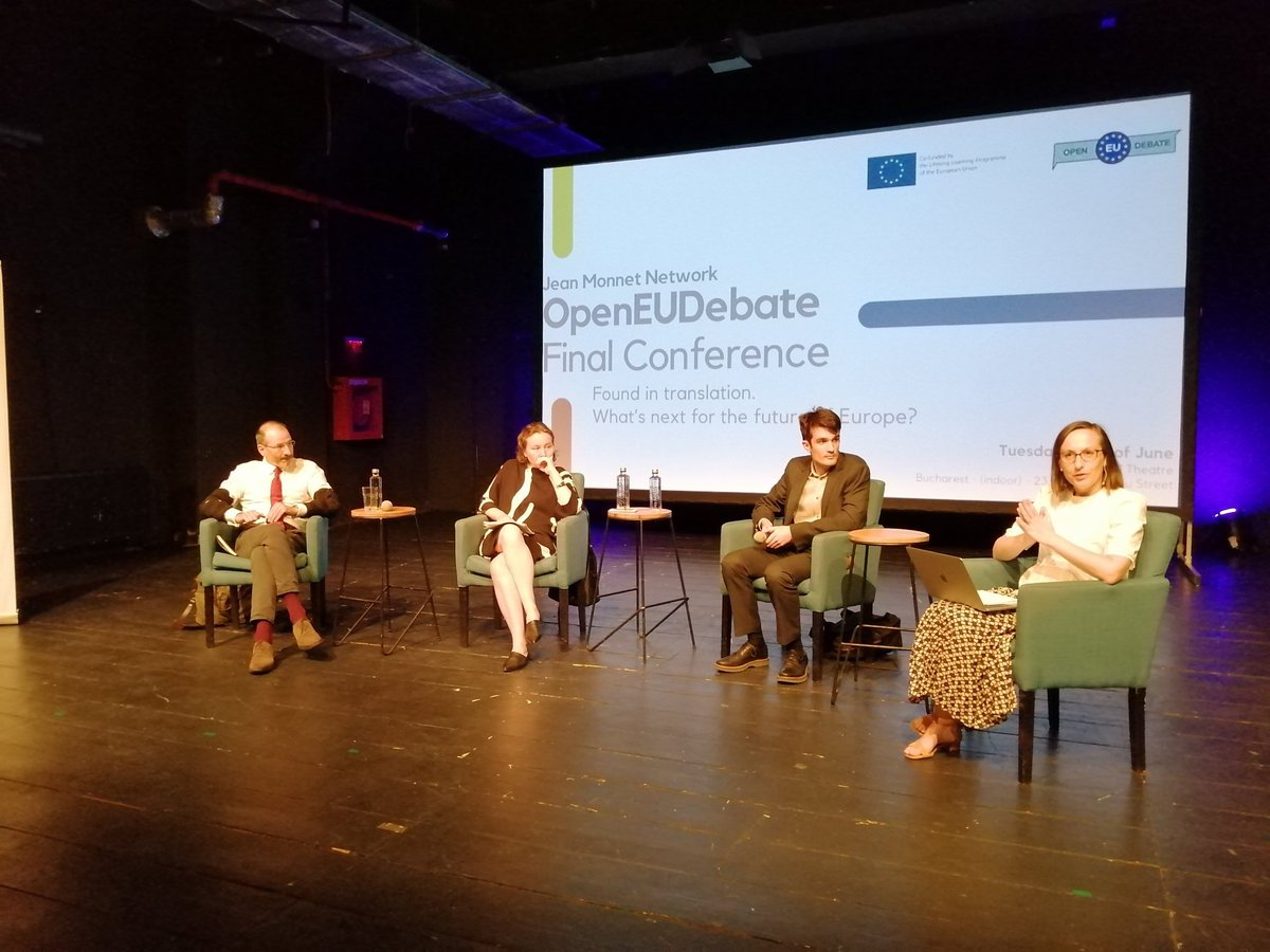 Prof <a href="/RamonaComan1/">Ramona Coman</a> is introducing the guests of the afternoon panel: <a href="/RoyCobby/">Roy Cobby</a>, <a href="/AndreiTarnea/">Andrei Tarnea</a> and Ruxandra Ivan. Use this link to follow the afternoon session fb.watch/dWEqH6Gm0J/