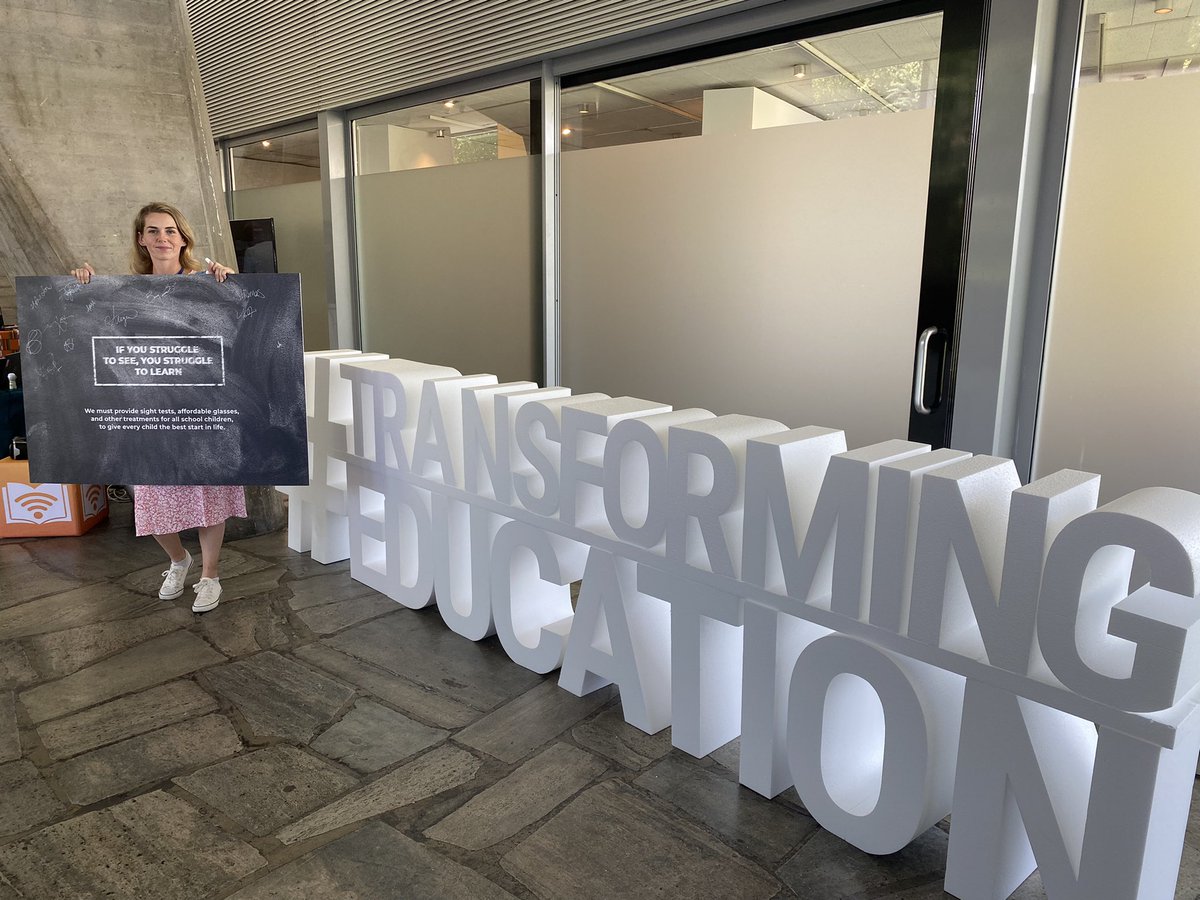 Great to be at the #TransformingEducation Summit in Paris calling for the inclusion of school eye health programs - just a few days after #CHOGM Commonwealth Heads of State commitment to child eye health for all. <a href="/UNESCO/">UNESCO 🏛️ #Education #Sciences #Culture 🇺🇳</a>