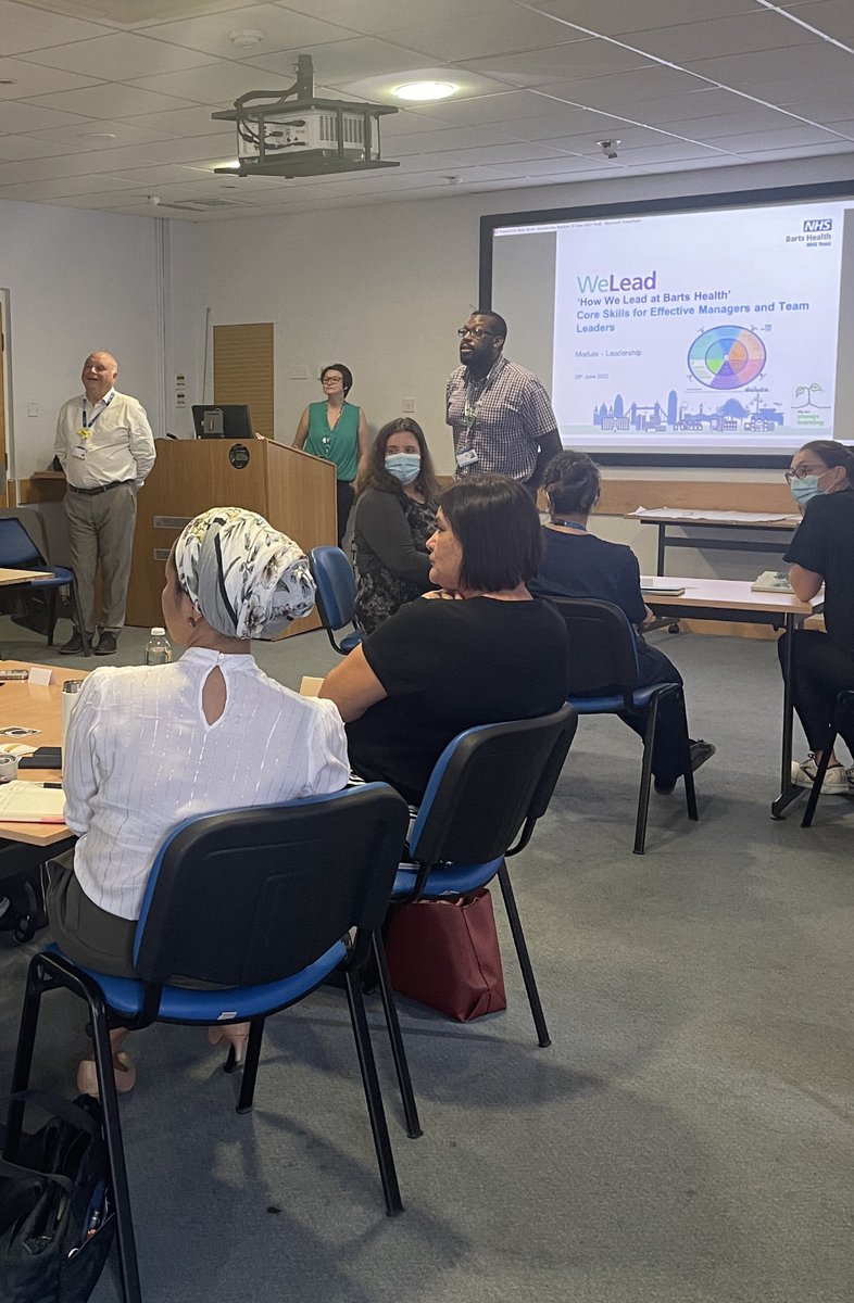 Our ⁦<a href="/NHSBartsHealth/">Barts Health</a>⁩ #WeLead pilot at ⁦@NewhamHospital⁩ kicked off today! Being delivered by ⁦<a href="/MMagbagbeola/">Michael Magbagbeola</a>⁩ and Tom Ellis, the lovely Zoe Brindle and yours truly. What a turn out! What a day! #compassionateleadership