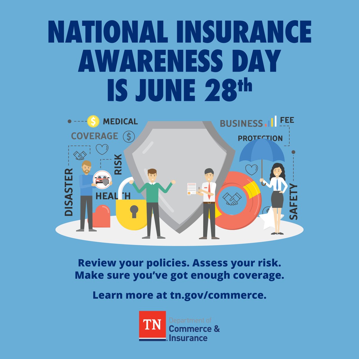 Use National Insurance Awareness Day as an opportunity to review your insurance policies, assess your risks, and make sure your policies are providing enough coverage for your needs! #nationalinsuranceawarenessday  Link: ow.ly/YCbN50JFeVS