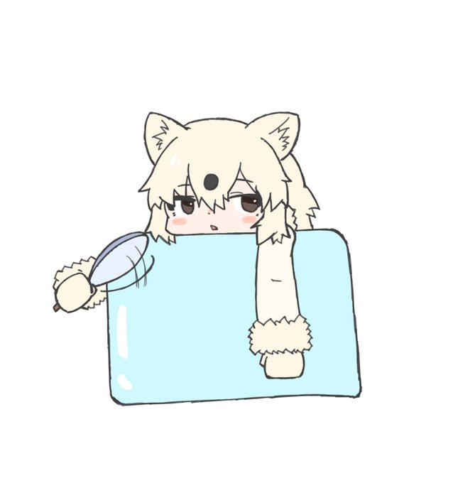 暑がりホッキョクグマちゃん 