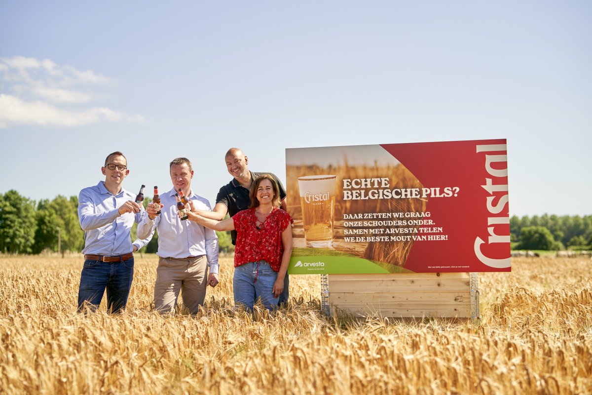 300 hectare #brouwgerst om onze #Cristal nòg Belgischer te maken? Daar mikken we op met onze #samenwerking met Arvesta. Samen met niet minder dan 49 Vlaamse en Waalse #landbouwers willen we dit jaar één op drie "Cristallekes" brouwen met lokale gerst.