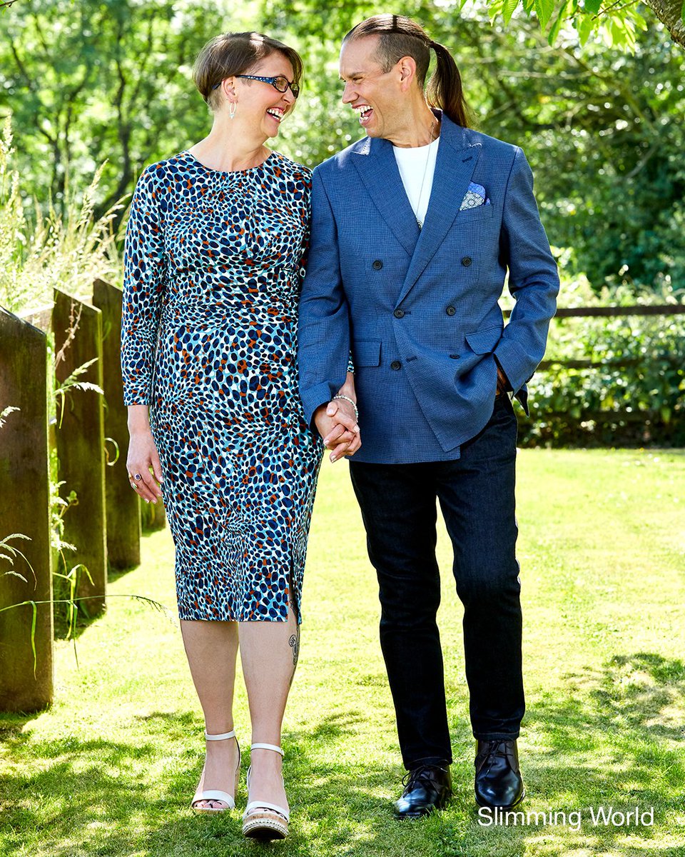 SlimmingWorld's tweet image. “You’ll regret not making those first steps, but you’ll never regret losing weight and reaching your target –  especially if it can help improve your health too!  💑” Helen &amp;amp; Kieron Buxton, our Couple of the Year 2022 ✨: ow.ly/o3uH50JJooy
