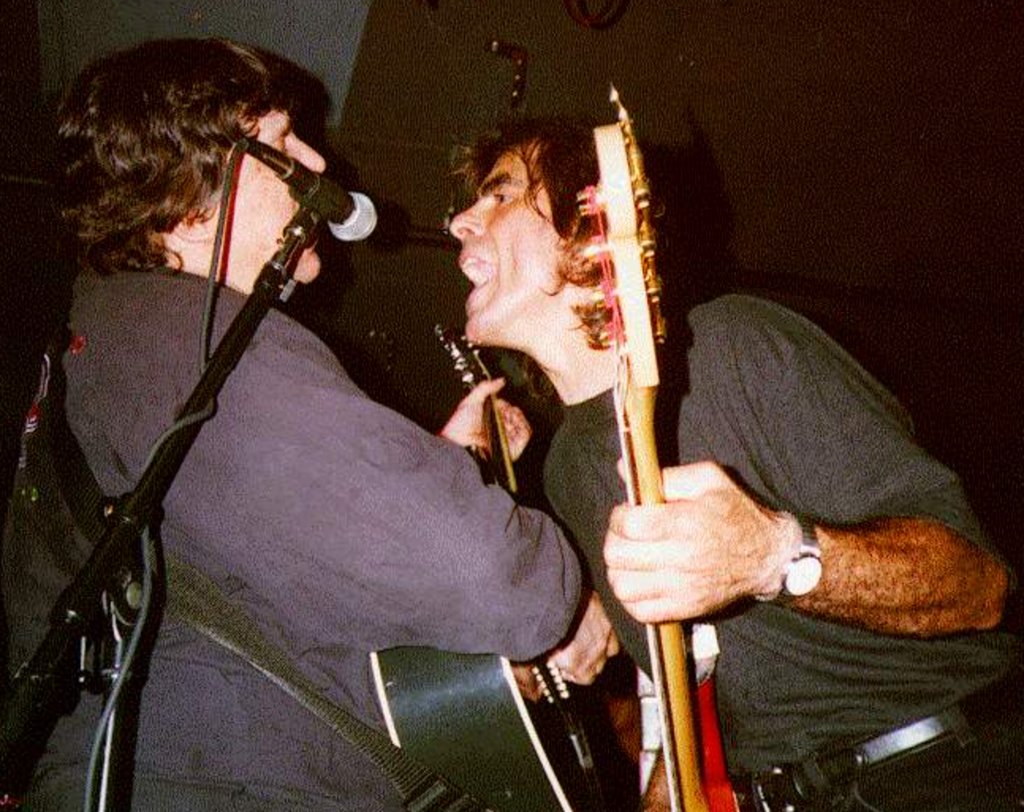 Rick Danko and Randy Ciarlante, Long Island, New York, 1996. 

The Band played a series of shows throughout 1996 including a gig at The Stephen Talkhouse in Long Island, New York in August of 1996. 

Photo: Tony LoBue

#TheBand #RickDanko #RandyCiarlante
