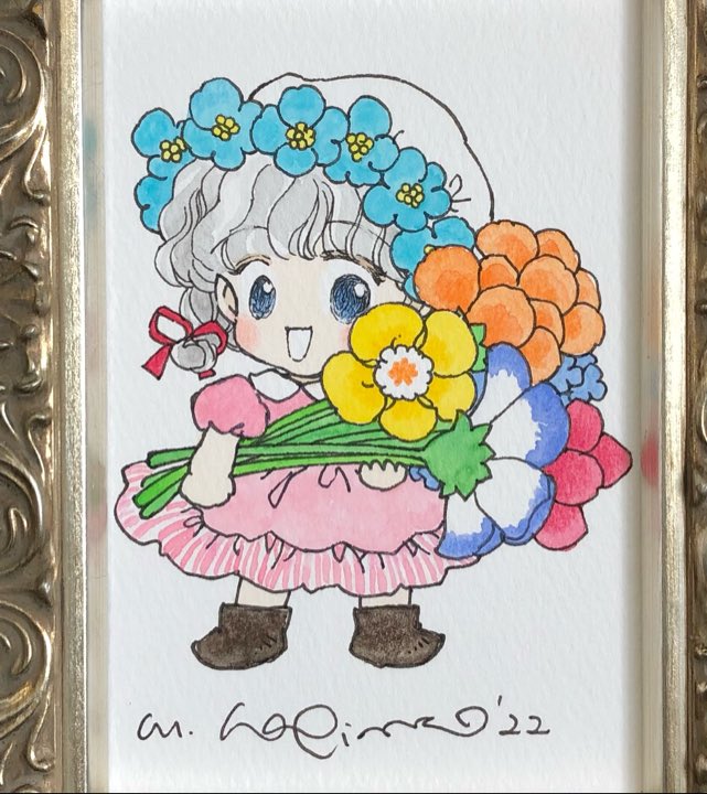 #萩岩小作品オンライン販売
#再現画online抽選販売 
★イラスト部分がしっかり見られるように額装前にスマホで撮った画像あげていきますね(解像度は下げてます)④

■お申し込み期間
6/21(火)12:00〜7/5(火)

https://t.co/hrYMrv1Y6W 