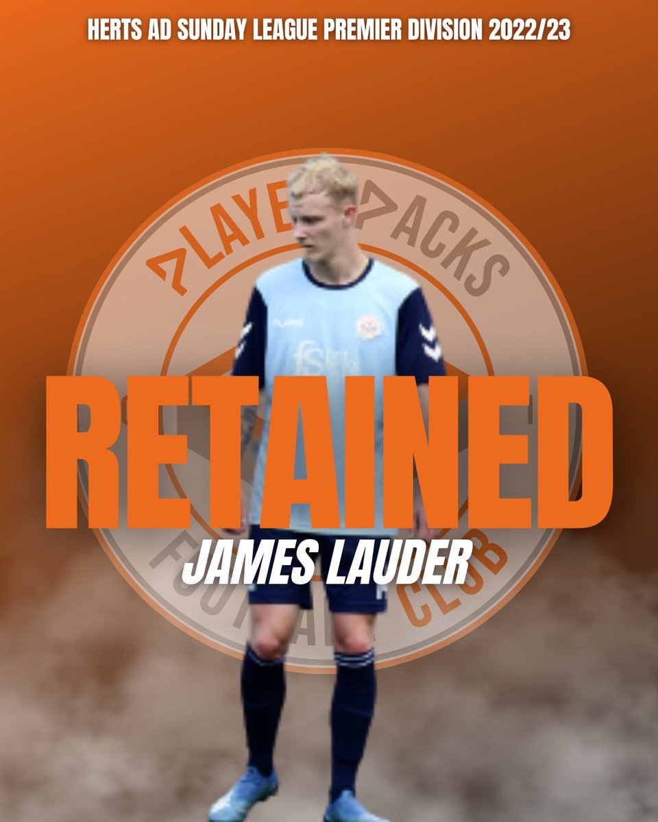 PlayerPacksFC's tweet photo. π RETAINED!
πΊ JAMES LAUDER
One of the future legends of this club, James goes #backtopack for his second season with the pack and our most challenging yet as we take on the @HertsADSL premier division. https://t.co/ezt3M8Qaag