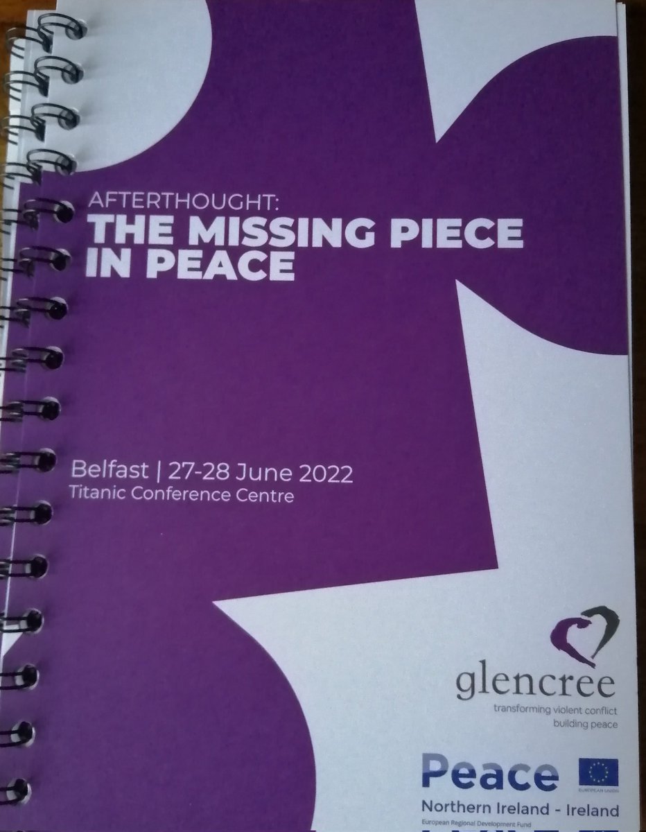 Later today at Glencree's #PeaceIV Symposium in Belfast, @annacbryson & @julianoneill will discuss current British proposals & what they mean for the peace process.
#glencree4peace
@Seupb @BrianPJRowan @UBJennings @JudeHill_utv @profsiobhanon @cebollaert @ballymurphy11 @CllrBlack