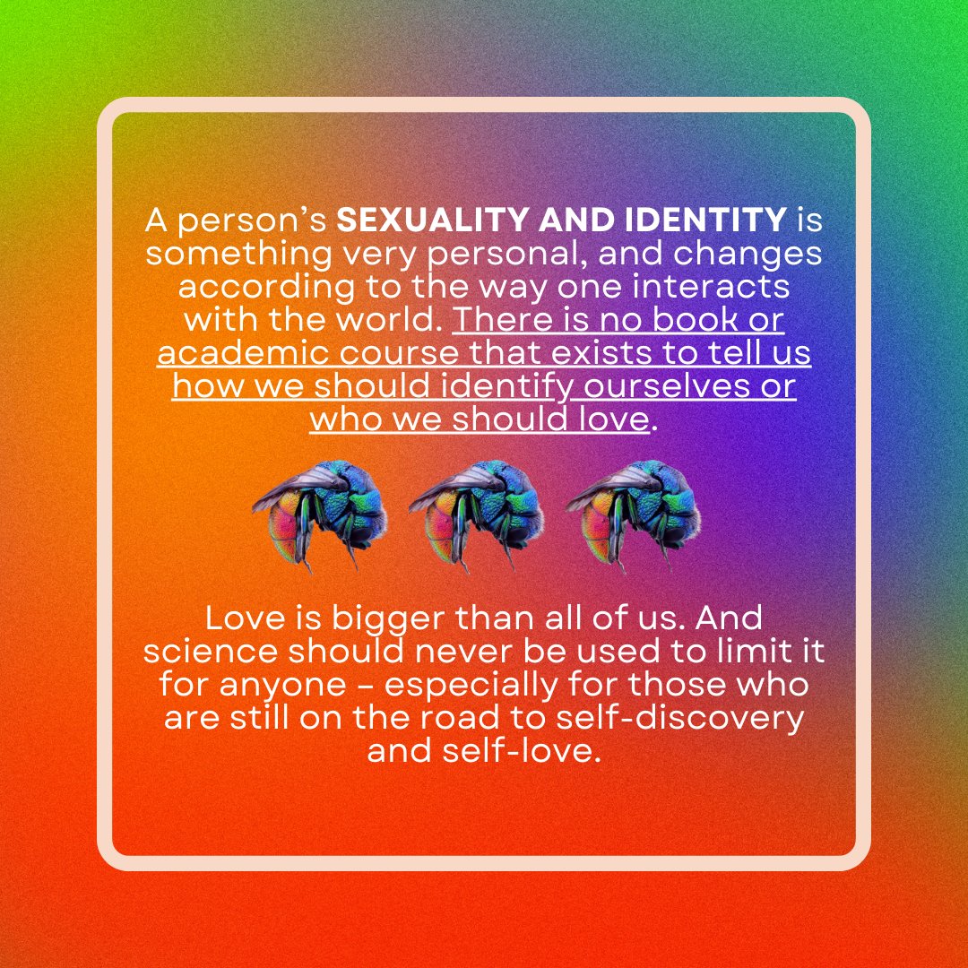 UPBiomas's tweet photo. Every color, shade, and hue on this planet breathes life and beauty; we study them but see them for who they are, and we fight to let them love who they want to!๐๐ณ๏ธโ๐
Celebrate every color of the rainbow every day; Happy Pride!๐๐โค๏ธ๐งก๐๐๐๐
#BIOMAN4PRIDE โ
#LIVEyourCOLOR ๐ณ๏ธโ๐ https://t.co/UFkcebvuFo