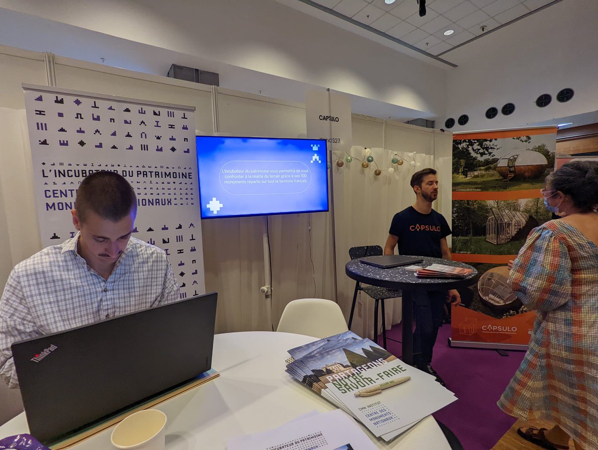 IncubPatrimoine's tweet photo. Le @salonsitem débute aujourd’hui 🥳 Pendant 3 jours, échangez avec l’équipe de l’#IncubPatrimoine sur l’innovation culturelle🚀Et cette année, retrouvez les startups de notre #QuatriemePromo.
📍Rendez-vous à l'espace Innovation Hall Delorme, Allée B, Stands 26 à 30.
#SITEM https://t.co/GQqjqxWDJh