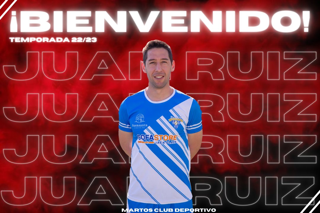 Oficial 🔴
Juan Ruiz se convierte en nuevo jugador del Martos Club Deportivo.
Defensa con gran experiencia en Tercera división y en el extranjero, que nos dará mucha seguridad atrás
¡𝘽𝙞𝙚𝙣𝙫𝙚𝙣𝙞𝙙𝙤 𝙅𝙪𝙖𝙣!