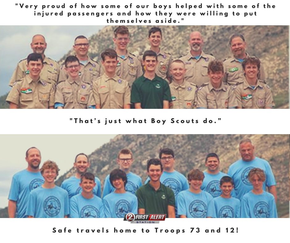 WBAY's tweet image. "That's what Boy Scouts do.": Here's to the local @boyscouts who helped at the scene of the Amtrak derailment. Safe travels home! wbay.com/2022/06/27/app…