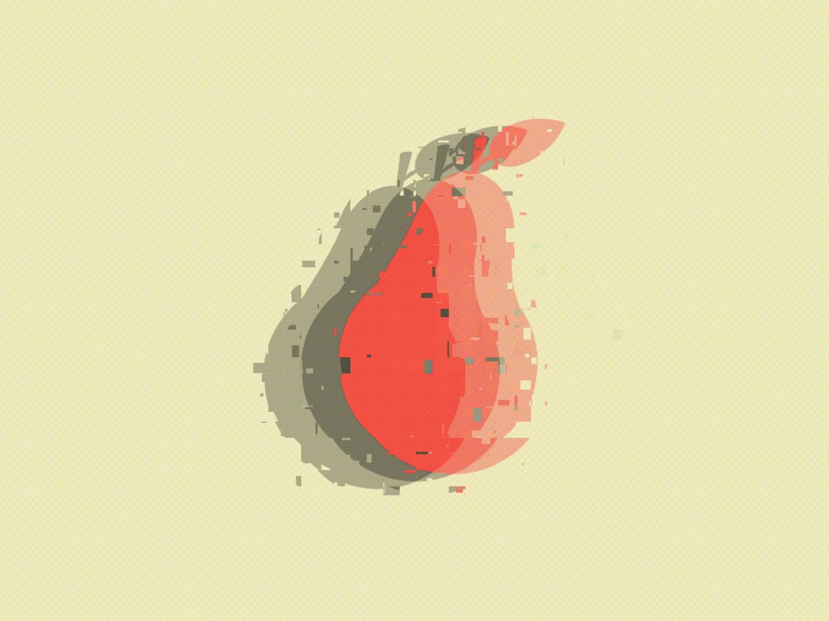 Ainesha24's tweet photo. Hello Tweeter 🍐#pear #art #digitalart  #GlitchArt #designer #Artists #art #GraphicDesign https://t.co/Rxx8MN9PDP