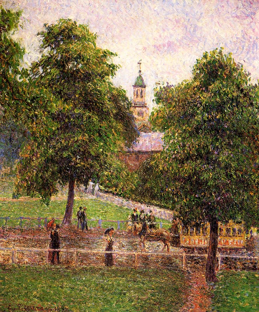 Iglesia en Kew, 1892, Camille Pissarro