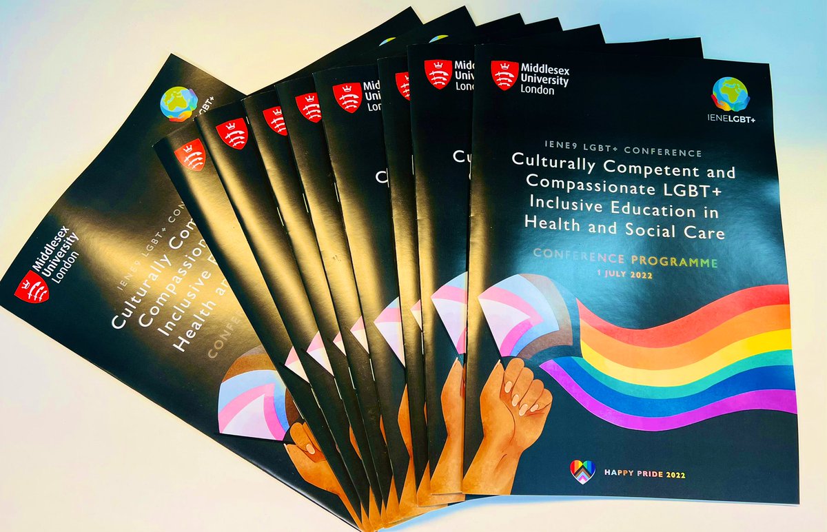 AlfPezzella's tweet photo. The conference brochure is here! 

It’s happening this Friday! 🏳️‍🌈 #IENELGBT22 @MiddlesexUni 

#pride #PrideMonth #LGBT https://t.co/NCh23qWSRg