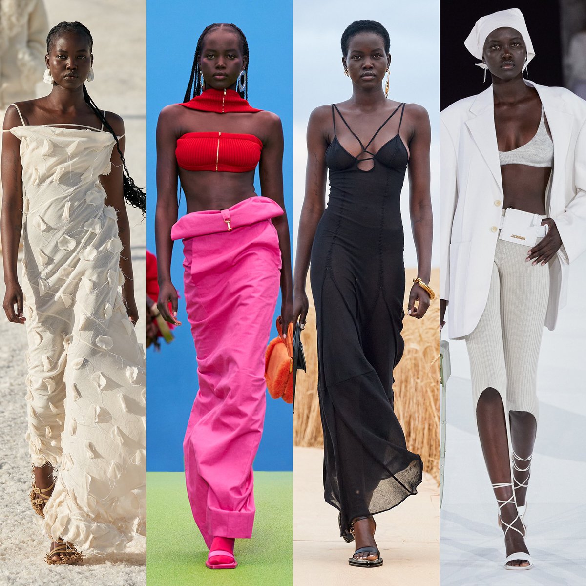 adut akech is the ultimate jacquemus girl