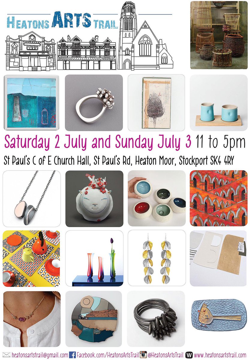 There is a great line up of artists at our pop-up event this weekend. 
11am till 5pm Saturday &amp; Sunday
#heatonsartstrail #theheatons #PopUp