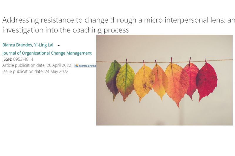 Is #Resistance always bad for #changemanagement? Our study emerald.com/insight/conten… indicated that #coachees #emotionalreactions opened a further discussion about coachees’ challenges and struggle to change. #coaching #microlevel