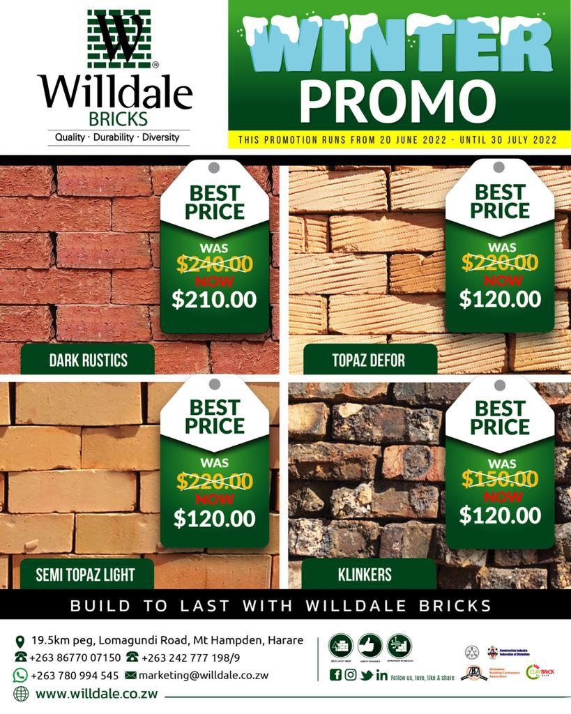 WilldaleB's tweet photo. Do not be left out in this cold! #Willdalebricks #Winterpromotion https://t.co/dz2EIU8xYO