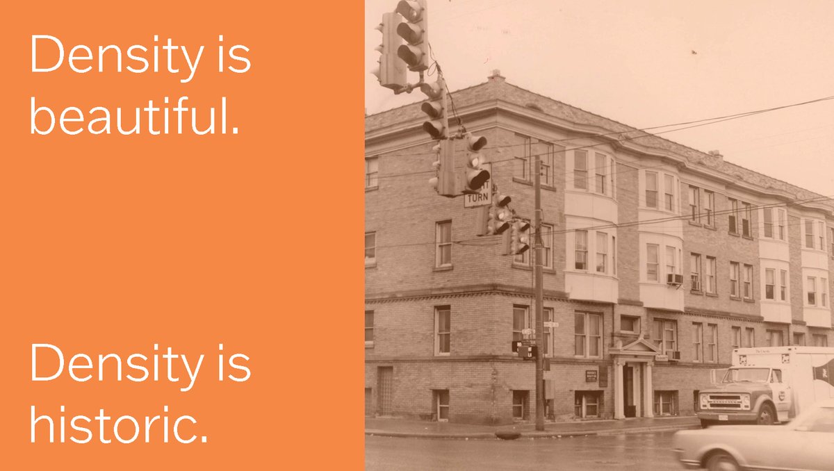 Apartments are part of our built heritage. It’s past time to rebuild and repopulate our urban neighborhoods. We stand for re-legalizing affordable, modest housing options like rowhouses and fourplexes. Do you?

Build 🔨 more ⬆️ housing 🏘