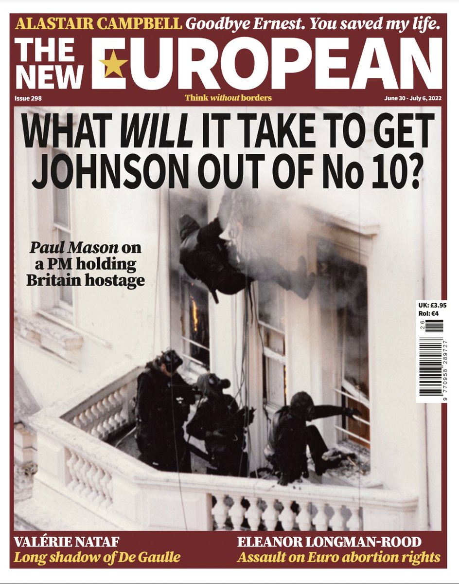 TheNewWorldmag's tweet photo. This week's cover: What will it take to get Johnson out of Number 10? by @paulmasonnews
The New European on sale every Thursday.
Subscribe: https://t.co/w5pjYdwN8V
Co-own: https://t.co/EQ3iDCrJIC Capital at risk. https://t.co/ZeZUEeNyuD