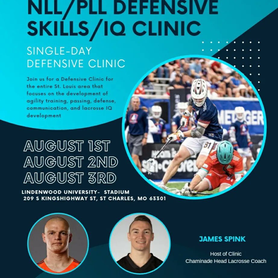 Link in bio to register! Open to all STL/KC lax players. Learn from Graeme(Archers/ Halifax Thunderbirds)and Matt Hossack (Waterdogs/Panther City LC) @MOLacrosse @GSV_STL @STLhssports