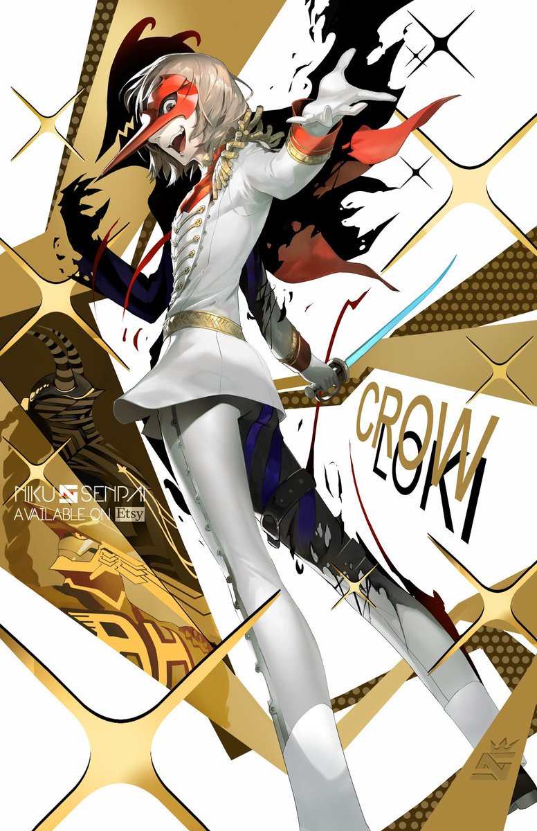 NSilvaArt's tweet photo. Akechi [Crow]: Persona 5 Royal ✨

-Finally making his long awaited appearance and completing my Royal Edition Phantom Thief Set!💛
#Persona #Persona5 https://t.co/4XDH9WR9LK