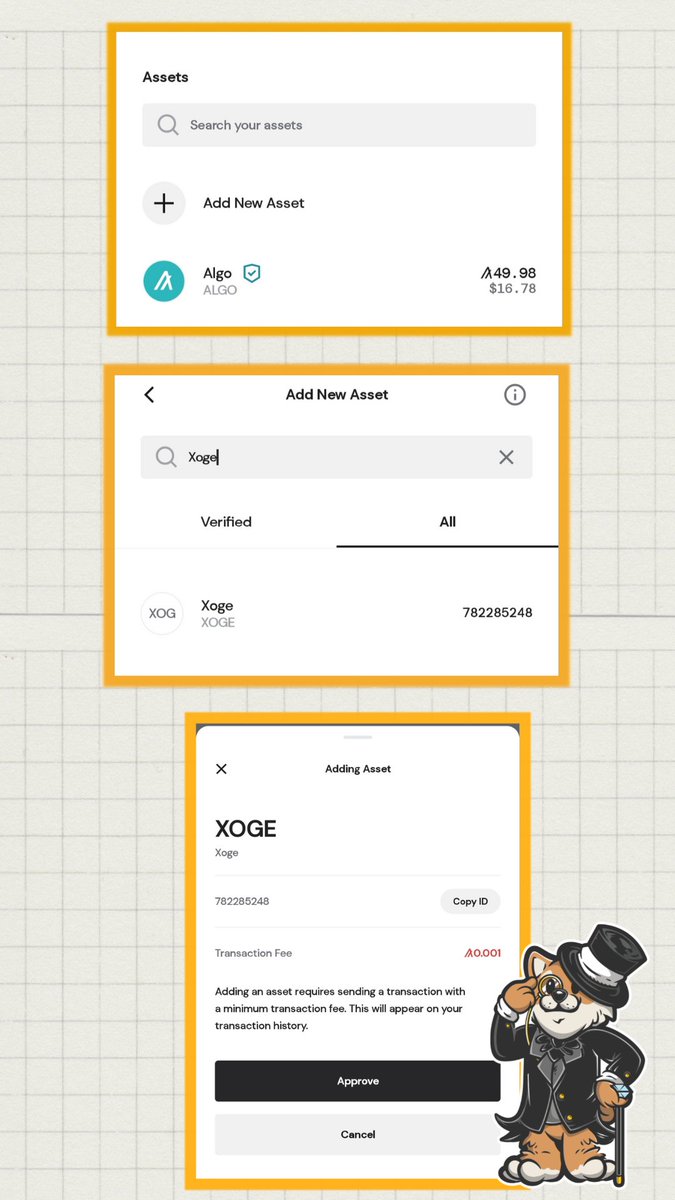 WanderJobe's tweet image. #Xoge

In Your Pera Algo Wallet
Link:
play.google.com/store/apps/dev…

1. Download the app
2. Create account just like xumm wallet
3. Need Algo Balance to set xoge trutline
4. Click add new asset
5. Seach xoge + adding asset + approve 
6. all set 👍