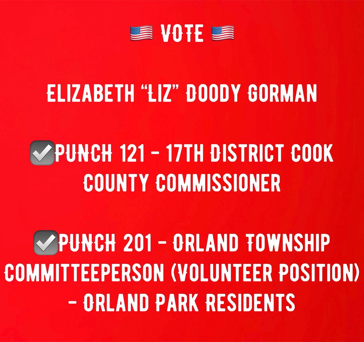 LizGorman's tweet photo. 🗳VOTE TODAY 🇺🇸
PULL REPUBLICAN Ballot 👇🏼 https://t.co/jwusPXkjDi