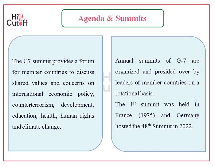 HighCutOff's tweet photo. #UPSCCurrentAffairs The G7 meet is undergoing in Germany.
• The G7 leaders also agreed on a pledge to raise $600 billion in private and public funds for developing countries to counter China's growing influence and soften the impact soaring food and energy prices.

#UPSC https://t.co/KjzGIiPs4K