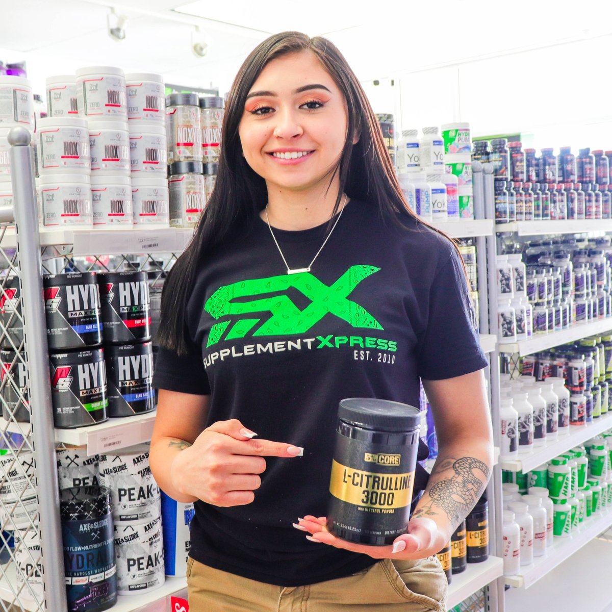 L-Citrulline is the #1 go-to ingredient for muscle-swelling pumps in the gym. 💪 L-Citrulline is converted to L-Arginine to support nitric oxide levels. Increased production of nitric oxide promotes vascular dilation which improves oxygen and blood circulation throughout the body