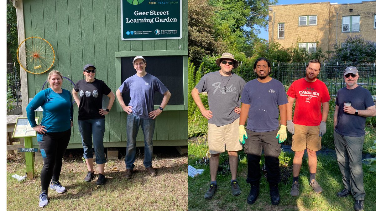 FoodShuttle's tweet photo. Shout out to our neighbors in Durham from @Google who have been helping out at Geer Street Learning Garden. The team members have been lending a hand tending the garden, and the help is most appreciated. Good neighbors are great! #feedteachgrow #goodneighbors #communitygarden https://t.co/ruNEVr1Zsz