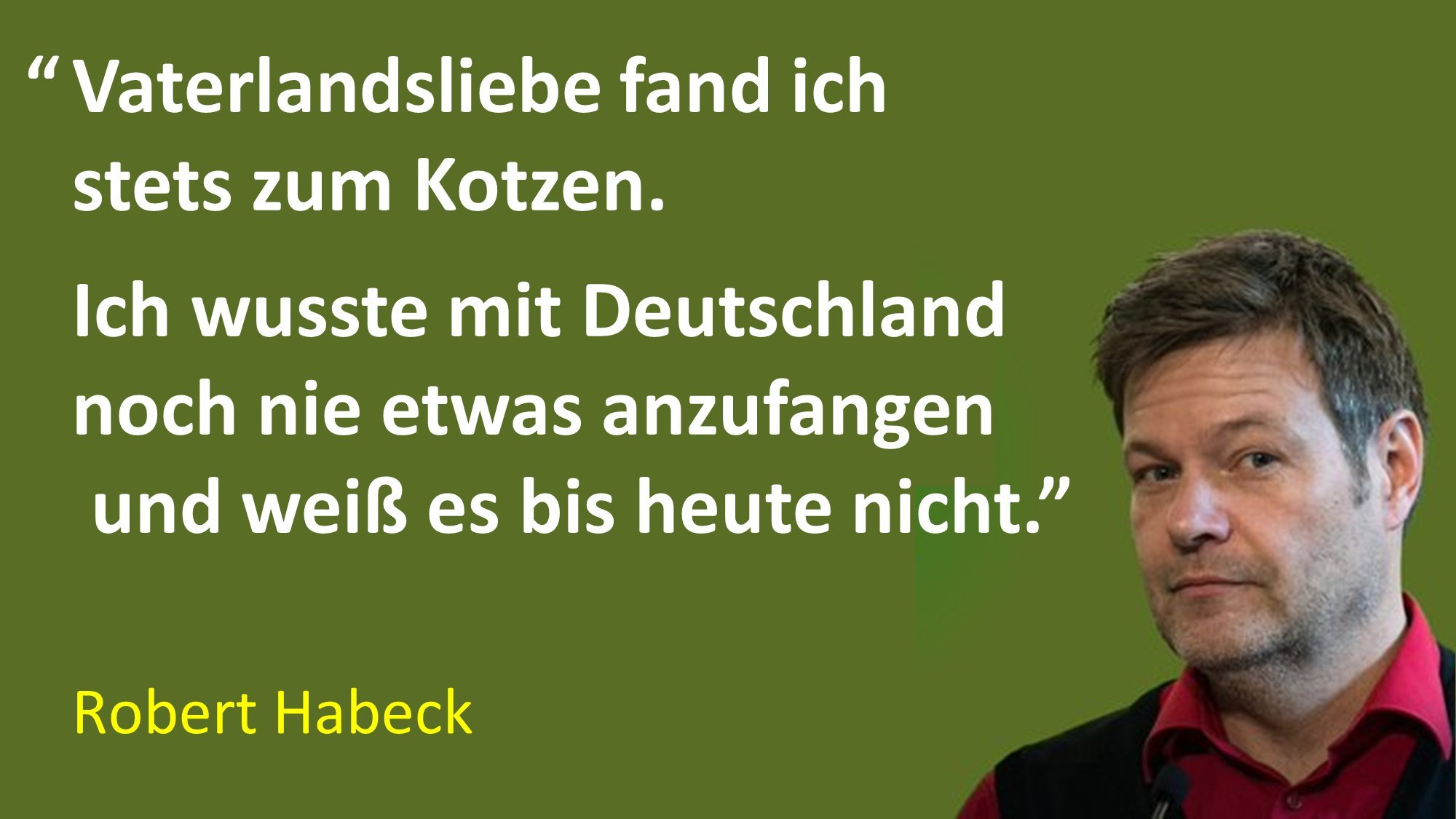 Habeck Kann Mit Deutschland Nichts Anfangen