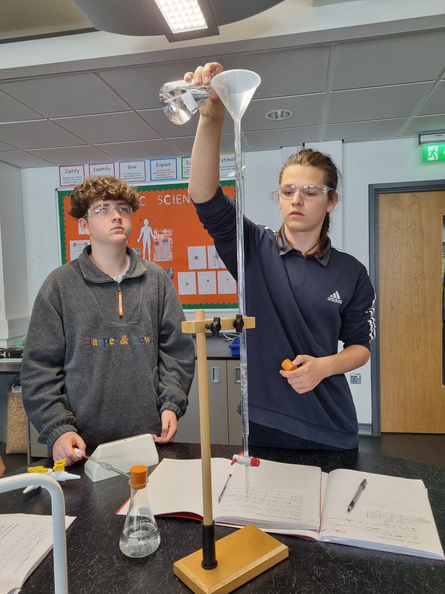 Excellent work from our year 10 #chemistry students this week - independently carrying out a titration!
