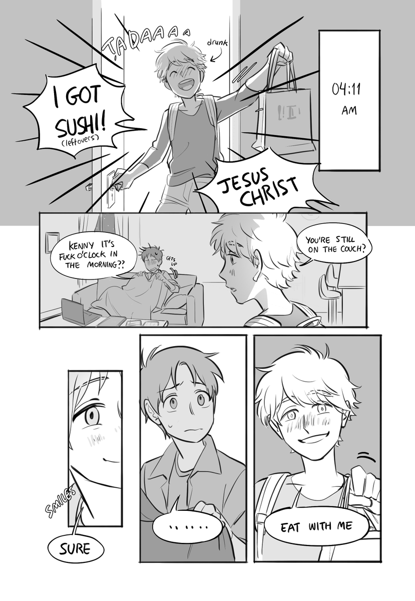 [Chapter 1]

first chap of my roommate stenny comic! more to come 🙏

as previously mentioned, thanks to @shokikita who acted as my editor on the whole thing 💞 