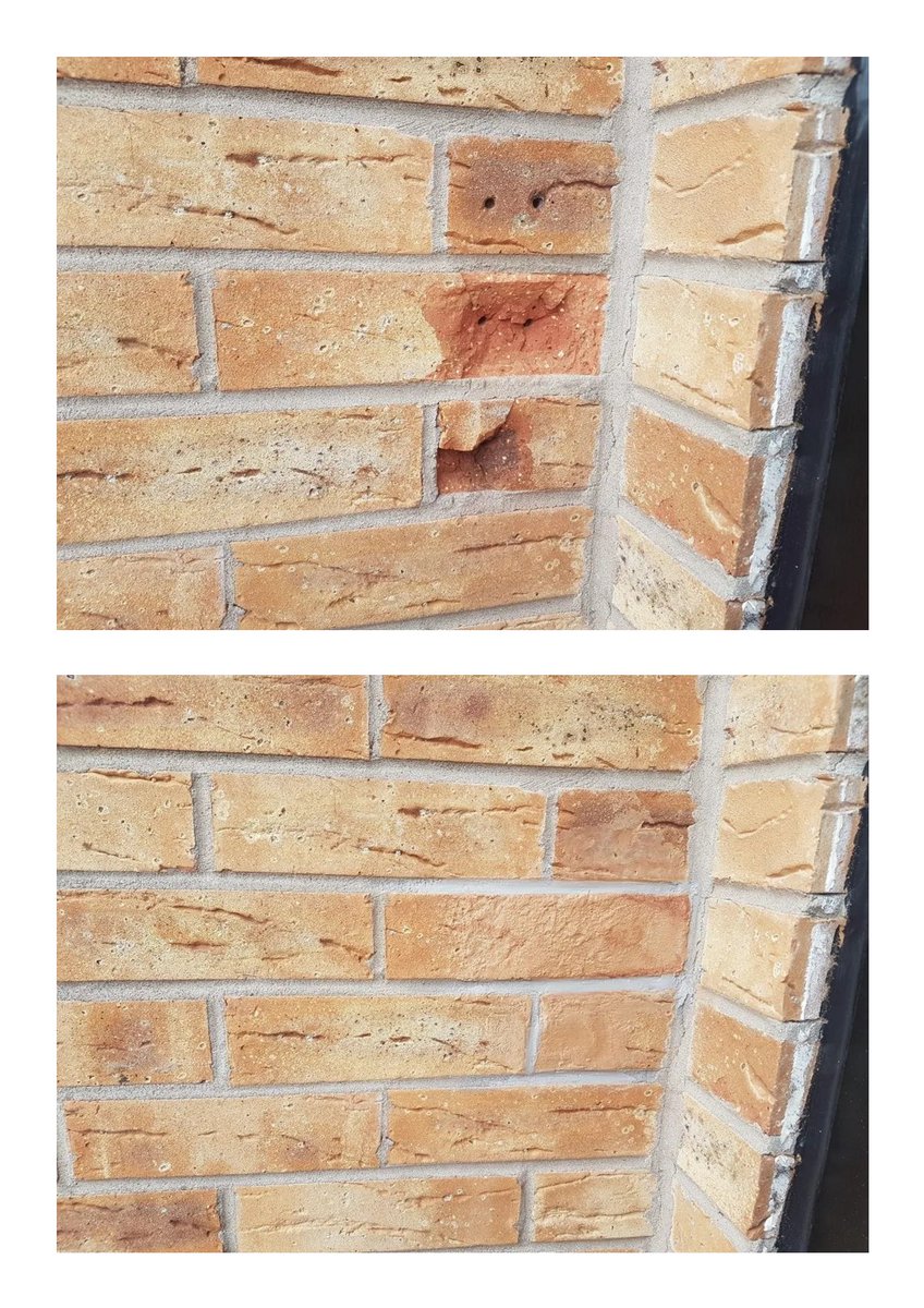 NamcoRefurbs's tweet photo. BROKEN AND DAMAGED BRICK REPAIRS.
Broken, damaged, screw holes, cracked, chipped or spelched all repaired with invisible results every time. 
#brickrepair 
#crackedbrick 
#brickscrewhole 
#bricktintinglondon 
#chippedbrick 
#manchester 
#liverpool https://t.co/3ywcGWGiYk
