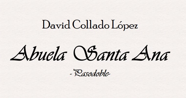 Agradecemos enormemente el trabajo de nuestro director David Collado por realizar esta composición en honor a la patrona de El Viso. De nuevo, ¡gracias maestro!