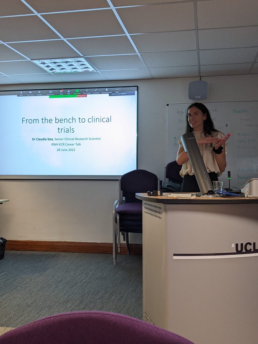 Tania Castillo (@taniacastilloh) on Twitter photo Amazing #ECR talk today from <a href="/UCL_IfWH/">UCL EGA Institute for Women's Health</a> alumni Dr Claudia Sisa. Very useful piece of advice from Claudia: ‘Go to networking sessions, contact people on linkedIn, working for a start up allow you to be exposed to all aspects of a company which is good early in your career.’ Amazing #ECR talk today from <a href="/UCL_IfWH/">UCL EGA Institute for Women's Health</a> alumni Dr Claudia Sisa. Very useful piece of advice from Claudia: ‘Go to networking sessions, contact people on linkedIn, working for a start up allow you to be exposed to all aspects of a company which is good early in your career.’