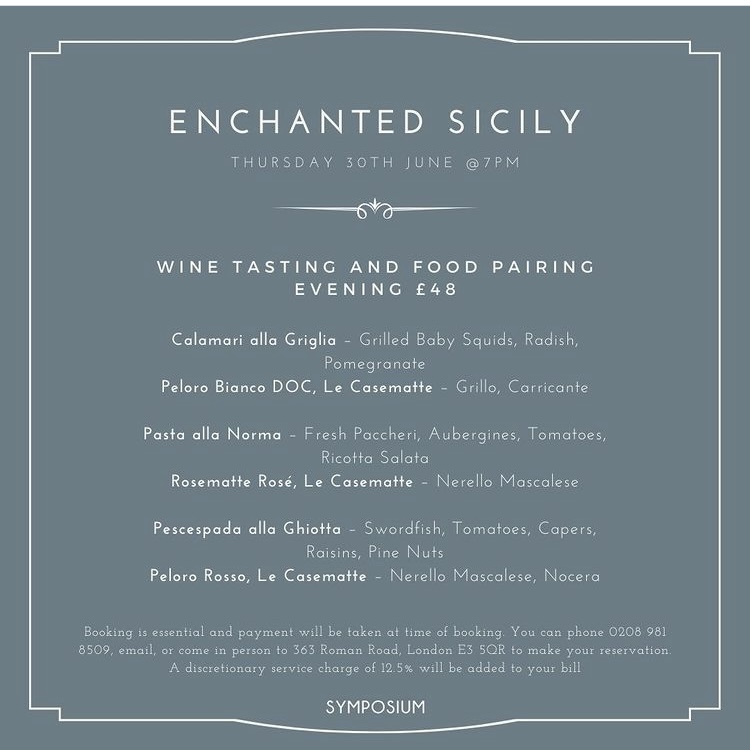 SymposiumLondon's tweet image. Wine + food pairing evening this Thursday. 
The #sicilian wine producer is @lecasematte 
The vineyard is in northern Sicily overlooking the Messina strait. 
The name #casematte refers to World World II gun emplacements scattered around the vineyard. ✨
