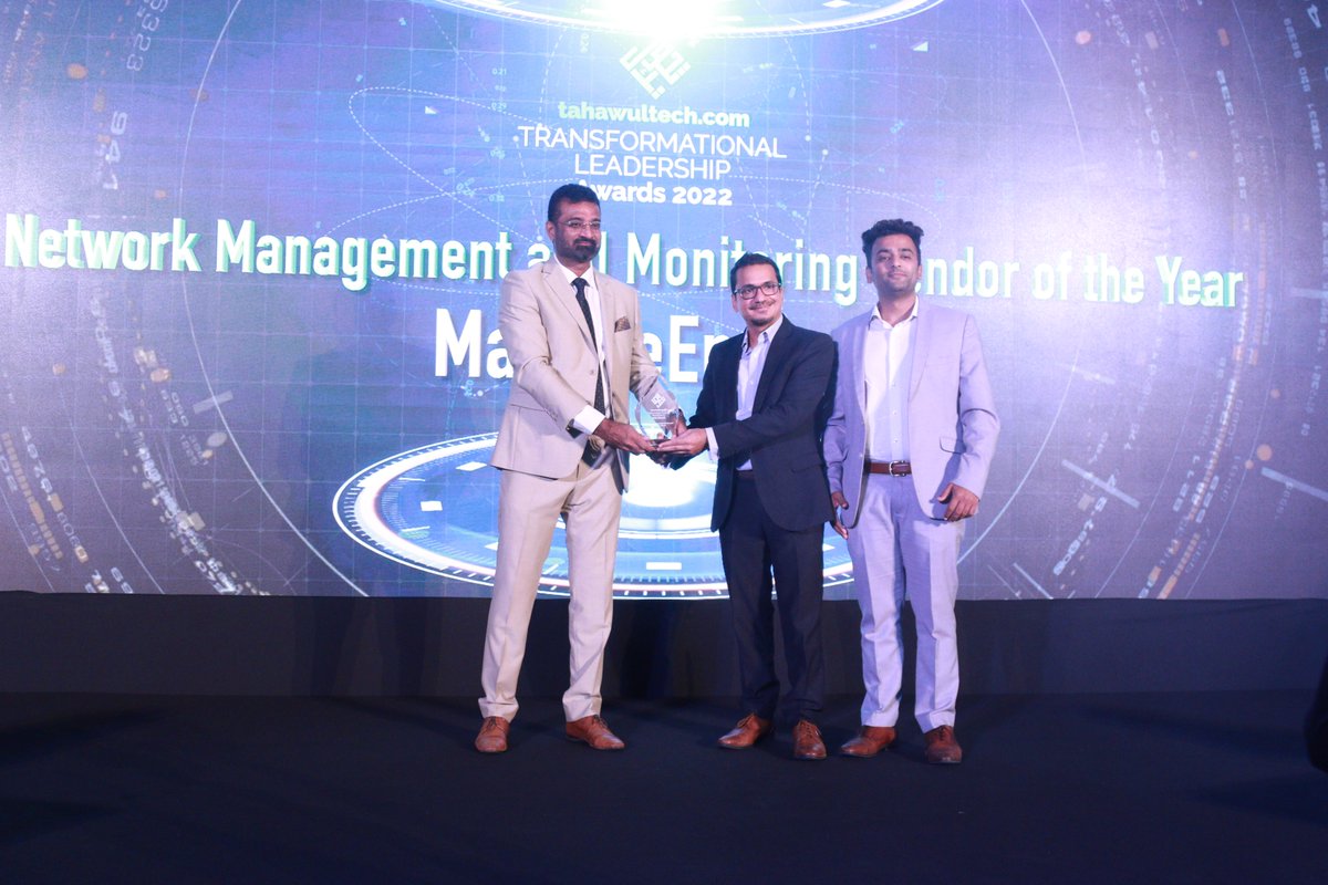 ManageEngine wins the Network Management and Monitoring Vendor of the Year Award, congratulations.
<a href="/manageengine/">ManageEngine</a> 
#TLAwards2022
#tahawultech